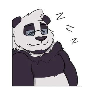 Video sticker 😴 Snor the Panda