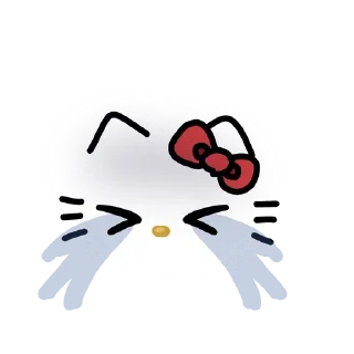 Sticker 😭 Kitty Ъ @helloKittystickers :: @fStikBot