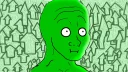 Sticker 🤢 Green Wojak (a Tribute)