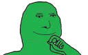 Sticker 🤔 Green Wojak (a Tribute)