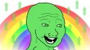 Sticker 🌈 Green Wojak (a Tribute)