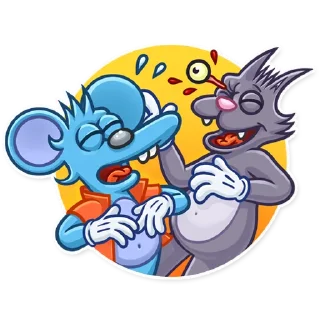 Sticker 😂 The Itchy & Scratchy