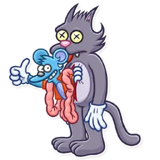 Video sticker 👍 The Itchy & Scratchy