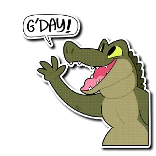 Sticker 👋 Saltwater Crocodile