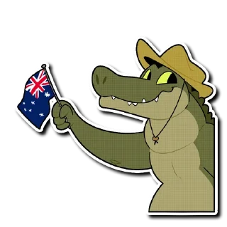 Sticker 🇦🇺 Saltwater Crocodile