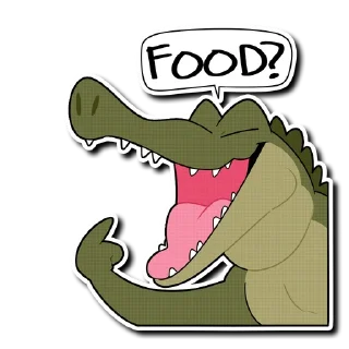 Sticker 🍽 Saltwater Crocodile