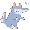 Sticker 😅 Fluffy Loose Wolf by Nekotanuki