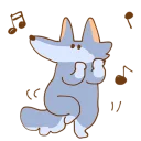 Sticker 🎵 Fluffy Loose Wolf by Nekotanuki