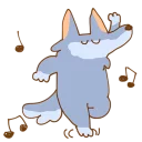 Sticker 🎶 Fluffy Loose Wolf by Nekotanuki