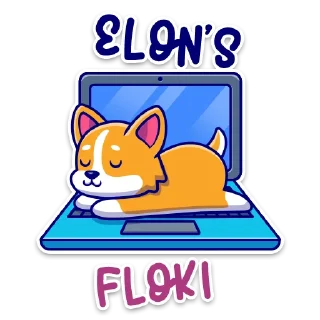 Sticker 💻 Floki