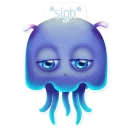 Sticker 😔 Funny Jellyfish