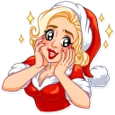 Sticker 😳 Santa Girl