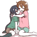 Sticker ❤️ Anime Hugs, Kisses & Random