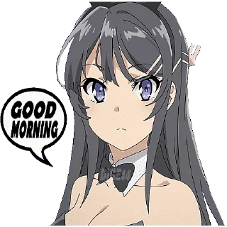 Sticker 🛏 @STIKERFORALL BUNNY GIRL SENPAI