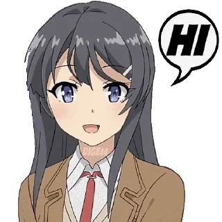 Sticker 👋 @STIKERFORALL BUNNY GIRL SENPAI