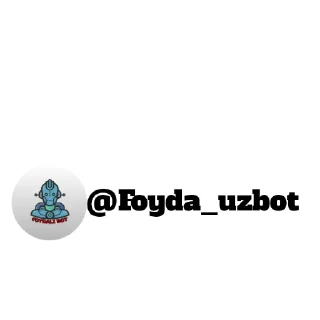 Sticker 🤖 Foyda_uzbot