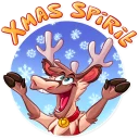 Sticker 🎉 Reindeer Party