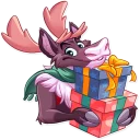 Sticker 🎁 Reindeer Party