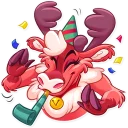 Sticker 🥳 Reindeer Party