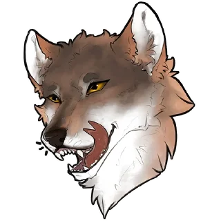 Sticker 🐺 Tilt Wolf