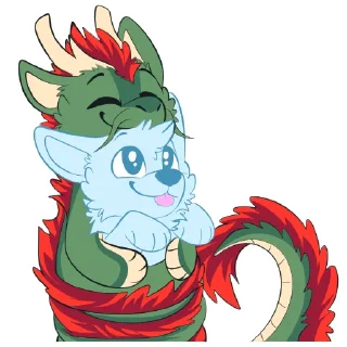 Sticker 🤗 EasternDragons by Pulexart.com