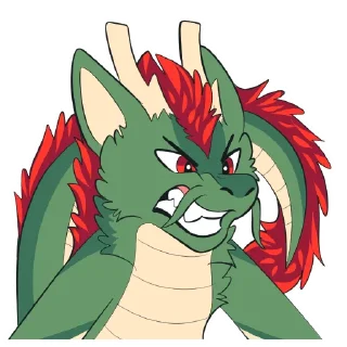 Sticker 😡 EasternDragons by Pulexart.com