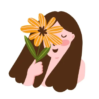 Sticker 🌸 ОБНИМИ СЕБЯ