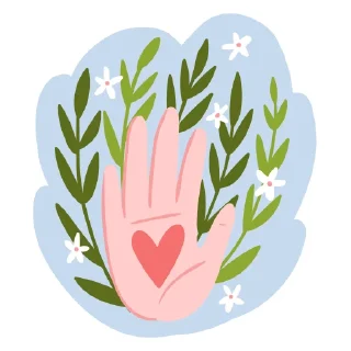 Sticker ❤ ОБНИМИ СЕБЯ