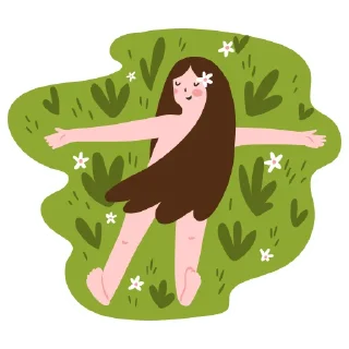 Sticker 🌿 ОБНИМИ СЕБЯ