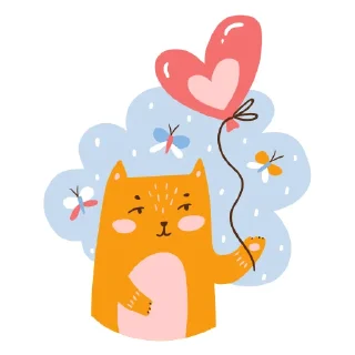 Sticker 🐱 ОБНИМИ СЕБЯ