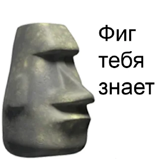 Video sticker 🗿 На случай важных переговоров @stickers_chaos