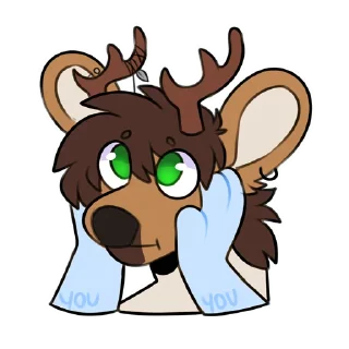 Sticker 🦌 Kaiden The Deerpup