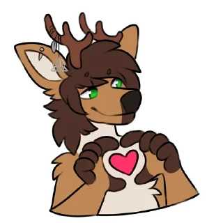 Sticker 🦌 Kaiden The Deerpup