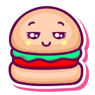 Sticker 🍔 😊by @nikitapolovets