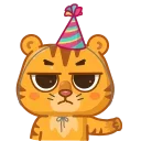 Video sticker 🎉 Grumpy tiger