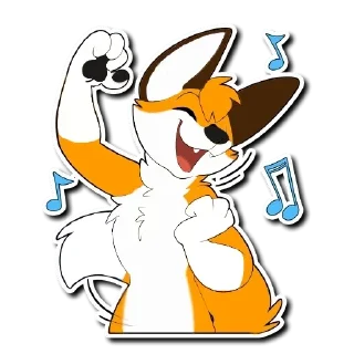 Sticker 🎵 Kipi Furry 2 🦊 — @stckrRobot