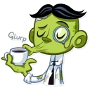 Sticker ☕ Z For Zombie