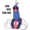 Sticker 🖕 Pigeon