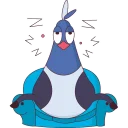 Sticker 😴 Pigeon