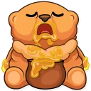 Sticker 😴 Honey Bear