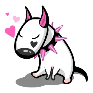 Sticker ❤️ Oscar Bullterrier