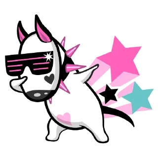 Sticker 😎 Oscar Bullterrier