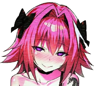 Sticker 😍 Astolfo cute "girl"