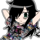 Sticker 😕 Tomoko from Uch