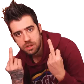 Sticker 🖕 AuronPlay - 𝑲𝒚𝒍𝒊𝒆 𝑫𝒆 𝑬𝒔𝒑𝒂𝒏̃𝒂 🇪🇸