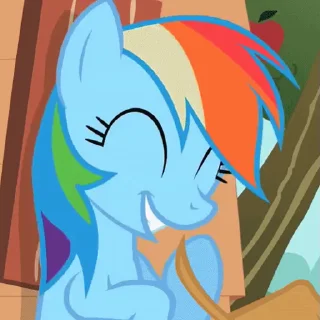 Video sticker 🤭 Rainbow Dash animated