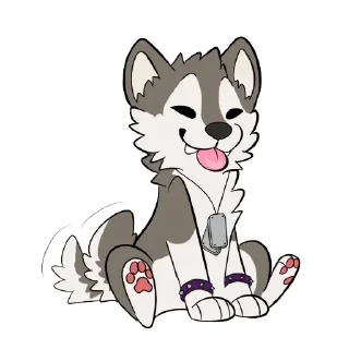 Sticker 😄 Husky’s Favorites — @stckrRobot