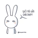 Sticker 😡 Thỏ bảy màu