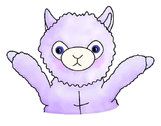 Sticker 🤷‍♂️ Lil Alpaca