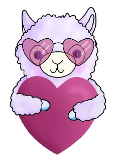 Video sticker ❤️ Lil Alpaca